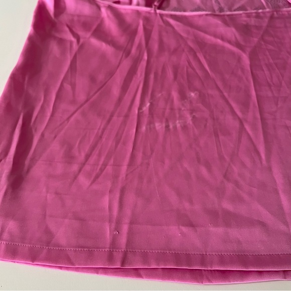 Juicy Couture pink sleep Camisole with Sparkling Logo size XL pajama top flaws - Picture 6 of 10